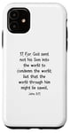 iPhone 11 John 3:17 King James Bible Verse, KJV Case