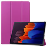 samsung Samsung Galaxy Tab S7+ T970 Tri-Fold PU Case Purple