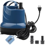 Mini vattenpump dränkbar pump 2500l/h 40w 230v källarvakuumpump 2,3m Leveranshöjd 2,5m Kabel för trädgård, akvarium, damm, fontän [DB]