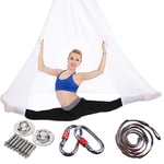 Inversion de Yoga Balançoire Anti-gravité d'air Elastique Swing Hamac Sling Kits de Yoga Pilates Équipements de Danse Aérienne Balançoire Tissu Stretch Durable Hamac Yoga Aerial Silks 5 Meter