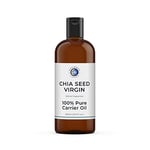 Mystic Moments | Chia Seed Virgin Carrier Oil 500ml - Pure & Natural Oil Perfect for Hair, Face, Nails, Aromatherapy, Massage and Oil Dilution Vegan GMO Free