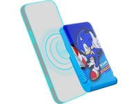 Magnetisk Powerbank Otl 5000 Mah, Usb-C 15W, Sonic The Hedgehog Med Stativ (Blå)