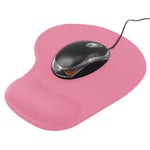 New Horrizon - Pink Mouse Mat ANTI-SLIP COMFORT MOUSE PAD MAT WITH GEL FOAM REST WRIST SUPPORT FOR PC LAPTOP - Compatible with Laser and Optical Mice (RETAIL PACKING)