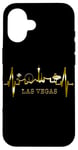 Coque pour iPhone 16 Las Vegas Silhouette Battement Coeur J'adore Las Vegas