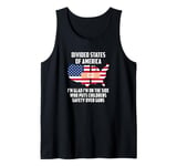 Divided States of America Patriotic Children's Safety Women Tank Top