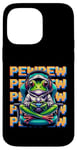 iPhone 14 Pro Max Cute Gaming Frog Pew Video Game Graphic Men Boys Kids Women Case