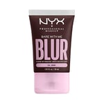 NYX Professional Makeup Fond de Teint Effet Flouté Bare With Me Blur, Couvrance Moyenne, Fini Mat Naturel, Niacinamide, Matcha & Glycérine, Hydratation Jusqu'A 12H, Teinte : Java (24)