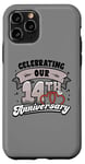 iPhone 11 Pro 14th Wedding Anniversary Celebrating 14 Years Matching Gift Case