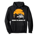 USA Tow Truck Driver, Truck Driver Yellow Line, Tow Truck Pullover Hoodie