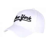 Casquette Enfant Blanche NY Vintage en Coton Bronxya 7 a 11 ans-Taille unique