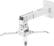 Support Videoprojecteur Plafond & Mur De 10 Kg-Support Pour Videoprojecteur & Retroprojecteur-Support Plafond Telescopique Videoprojecteur/Accessoires Pour Vidéoprojecteurs K3A-W Blanc