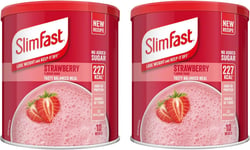 X2 Strawberry Flavoured 10 Meals 365G Meal Replacement Shake - Slimfast Shake Po