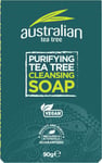 Australian Tea Tree Soap Bar, Purifying, Natural, Vegan, Cruelty Free, Paraben g