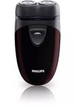 Philips PQ206 2-Head Close Cut Electric Shaver - AA Powered, Travel-Friendly