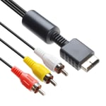 Câble Audio Vidéo - Accessoires Pour Consoles De Jeux - Connexion Av Pour Ps1 Ps2 Ps3 Playstation - 6ft