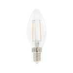 Airam Filament LED - kynttilä C35 valonlähde kirkas, himmennettävä e14, 3w