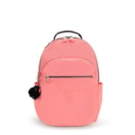 Kipling SEOUL Large Backpack with Laptop Protection PEACH PEACE FW2024 RRP £98