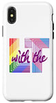 Coque pour iPhone X/XS L avec le T LGBTQ+ trans rights lesbian pride solidarity