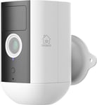 DELTACO SMART HOME, batteridrevet, WiFi-kamera, udendørs brug, IP54, 2MP, hvid SH-IPC09