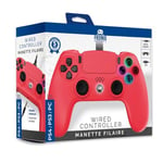 Wired Controller for PS4 with 3M Cable - Red (PlayStation 5)