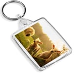 Cute Farm Animals Little Baby Lamb Keyring Animal Keyring Cool Gift #14557