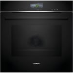 Siemens iQ700 Built In Electric Single Oven with Steam Function - Blac