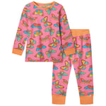 Småfolk Nightwear Set With Butterflies Bubblegum Butterflies Pyjamas Bubblegum | Rosa | 4-5 years