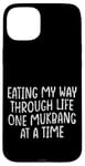 Coque pour iPhone 15 Plus Eating My Way Through Life One Mukbang At A Time --