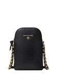 Jet Set Charm Chain Phone Crossbody - Black