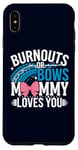 Coque pour iPhone XS Max Burnouts or Bows Mommy Loves You Baby Shower Sexe Reveal