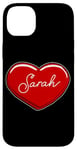 iPhone 14 Plus Hand Drawn Heart Sarah - First Name Hearts I Love Sarah Case