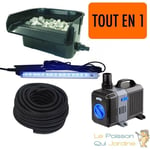 Le Poisson Qui Jardine - Cascade - Lame D'Eau + Pompe + led + Tuyau : Set Complet