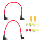 Support d'adaptateur de fusible de c&acirc;ble de d&eacute;rivation TIPM, 14awg, 20 amp&egrave;res, r&eacute;paration de pompe &agrave; carburant, accessoires de relais de remplacement pour CBWPR091AA, 2 jeux