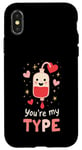 Coque pour iPhone X/XS You’re My Type - Funny Blood Bag Valentine’s Day