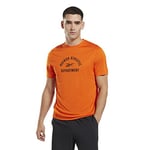 Reebok Men's Train Graphic T-Shirt Smash Orange S