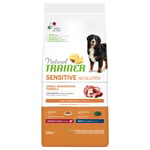 Natural Trainer Sensitive No Gluten Adult Medium/Maxi med anka - Ekonomipack: 2 x 12 kg