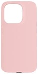 Coque pour iPhone 15 Pro Couleur quartz rose simple