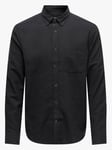 Only & Sons Gudmund Slim Solid Shirt - Herre - Sort - XL