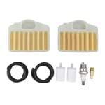 Kit de filtre &agrave; Air pour tron&ccedil;onneuse, filtre &agrave; Air professionnel, jeu de bougies d'allumage pour tron&ccedil;onneuses Husqvarna 362 365 371 372 372XP