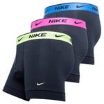 Nike Kalsonger 3-pack - Svart/rosa/strong Blue/neon, storlek X-Small