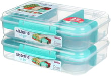 Sistema TO GO Bento Box Create | 1.48 L | School Lunch Boxes With Compartments &