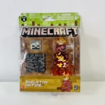 Minecraft SKELETON ON FIRE Figure - NEW