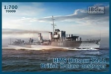 Malli muovinen osavaltio HMS Hotspur 1941 Brittiläinen H-luokan hävittäjä