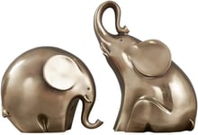 JYKFJ Couple Elephant Statue,Modern Home Decor Figurine,Resin Animal Sculpture,Abstract Valentine's Day Gifts&decor Baby Elephant 6inch