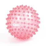 Ludi - Balle de Massage Rose - Éveil Sensoriel pour Bébé dès 6 Mois - Picots Tendres - Stimulation, Dextérité et Coordination - 100% PVC - Lavable - Ø 20 cm - Soulage Les Dents et Favorise Le Jeu