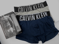 CALVIN KLEIN  INTENSE POWER   COTTON STRETCH 2 PACK TRUNK    SMALL