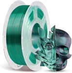 Filament PLA Soie pour Impression 3D,Filament PLA 1,75 mm pour Imprimante 3D FDM et Stylo 3D,Silk PLA 1kg,Noir Vert