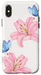 Coque pour iPhone X/XS Fleurs floraison Tiger Lily Fleurs Esthétique Y2K