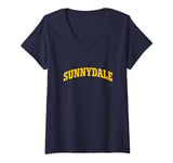 Womens Buffy The Vampire Slayer Sunnydale Collegiate Chest Logo V-Neck T-Shirt