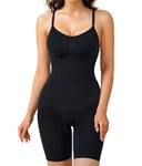 Gotoly Body Gainant Femme Ventre Plat Invisible Gaine Amincissante Body Sculptant Minceur Shapewear Bodysuit Sans Couture (Noir, L)